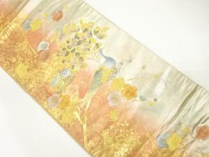 陶漆箔　瑞鳥秀華織り出し　袋帯